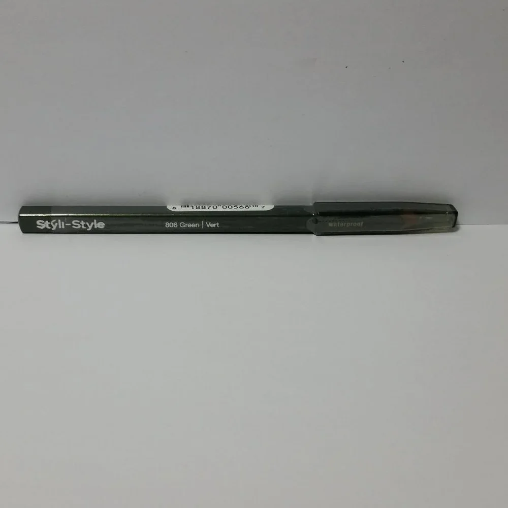 2 Styli Style Waterproof Eye Liner Green